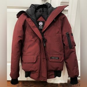 Canada Goose Burgundy Puffer Jacket
